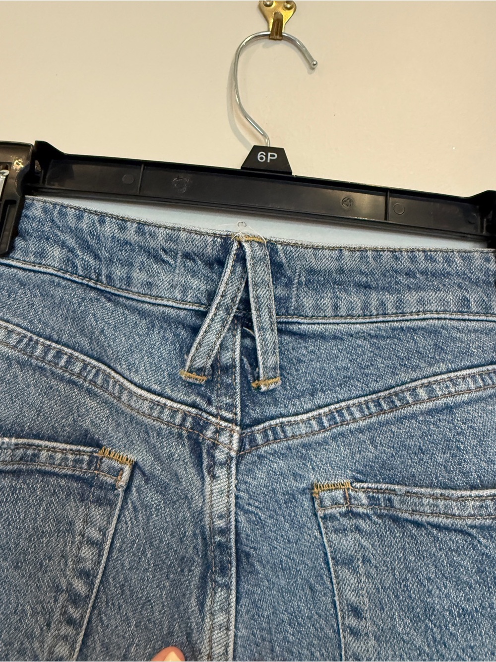 We The Free Women's Straight Leg Distressed Blue Jeans - Picture 6 of 7